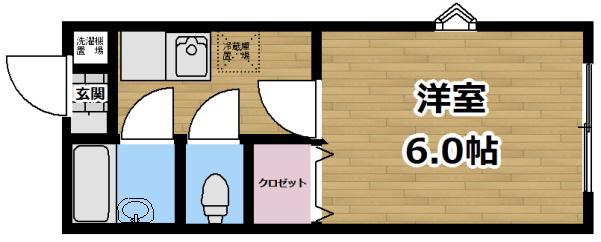 シェモア吉祥寺(1K/1階)の間取り写真
