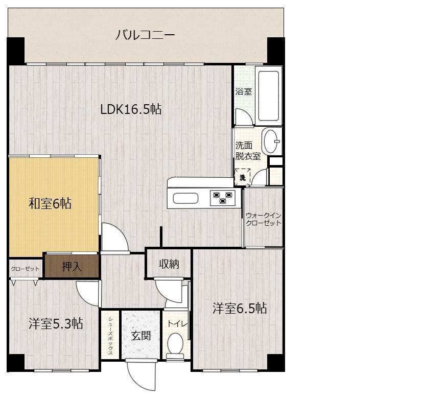Fステージ豊崎パークフロント(3SLDK/7階)の間取り写真