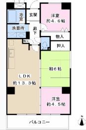 クレール緑橋(3LDK/8階)の間取り写真