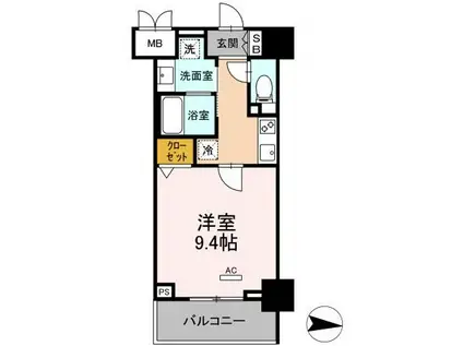 CASA99(1K/7階)の間取り写真