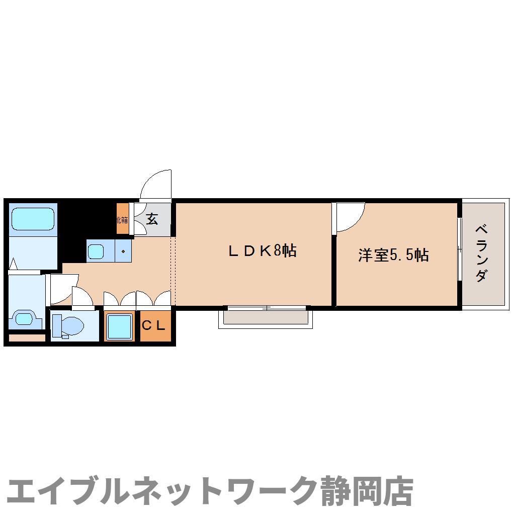 カーサミラ音羽(1LDK/2階)の間取り写真