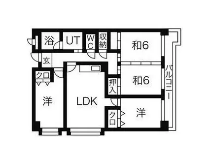 リバーサイド鎌倉(4LDK/6階)の間取り写真