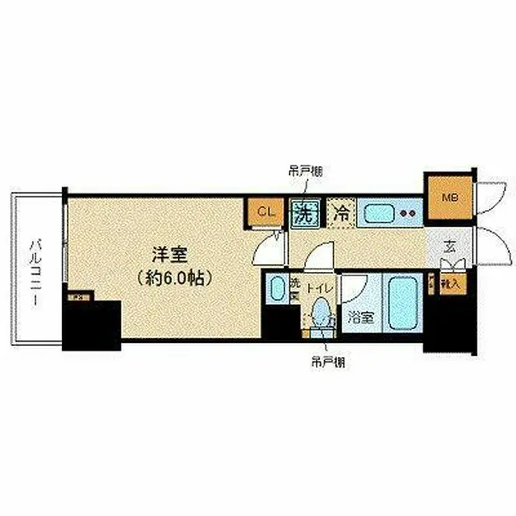 ZOOM恵比寿 5階階 間取り