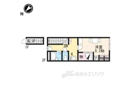 レオパレスMK(1K/2階)の間取り写真