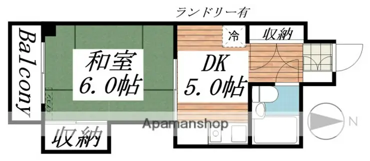 ブルーリーフ・K 3階階 間取り