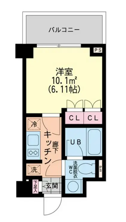 エスティメゾン新中野 3階階 間取り