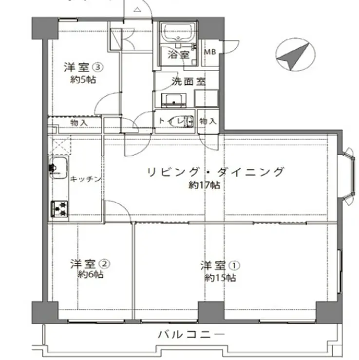 クレール武蔵小山 4階階 間取り