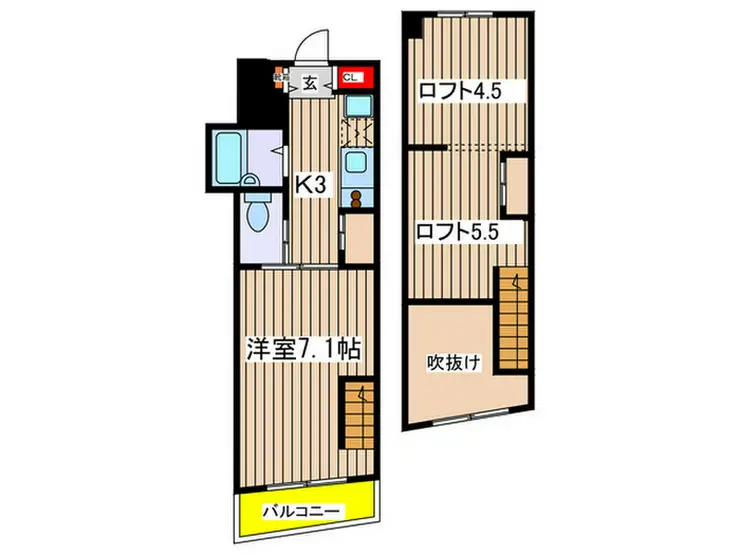 コラボレイト 1階階 間取り
