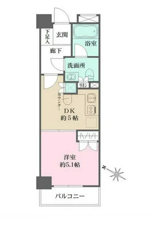 サージュ赤坂 3階階 間取り