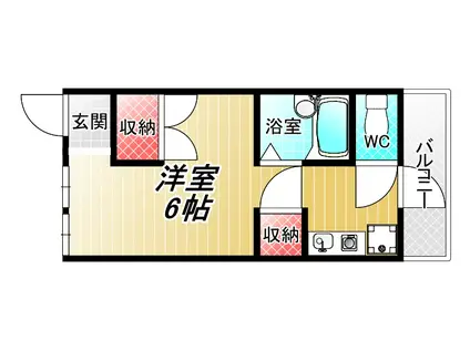 カサデルチルコ(1K/3階)の間取り写真