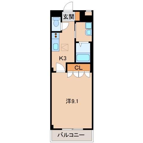 ＪＲ和歌山線 田井ノ瀬駅 徒歩28分 2階建 築18年(1K/1階)の間取り写真