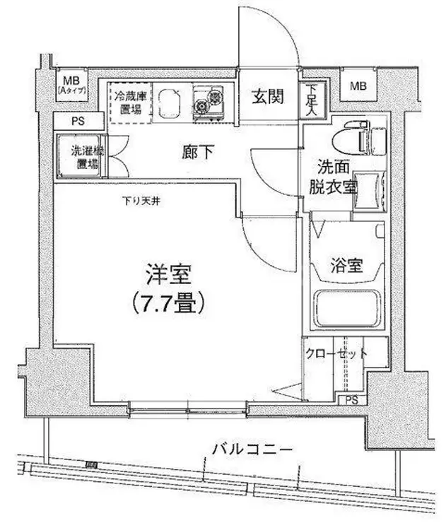 アイル文京白山 7階階 間取り