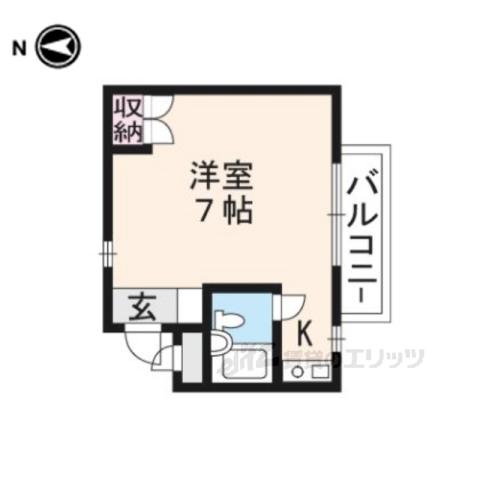 ジョイハウス(1K/3階)の間取り写真