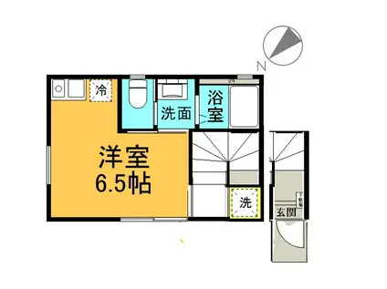 ベレガンス八千代台II(ワンルーム/2階)の間取り写真