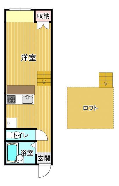 ハイネスイヌイIII(ワンルーム/1階)の間取り写真