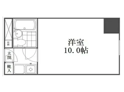 シャロン新板橋(ワンルーム/2階)の間取り写真