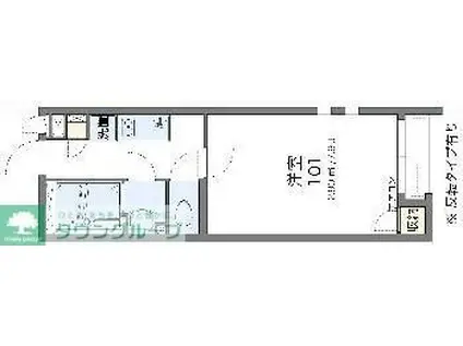 クレイノルボヌール白岡II(1K/2階)の間取り写真