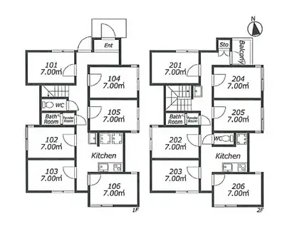 TOKYOβ三軒茶屋1 1棟貸し (ワンルーム/1階)の間取り写真