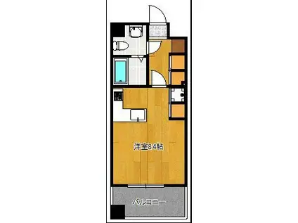 グランドサヴォイ(1K/9階)の間取り写真