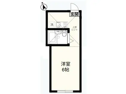 パレスヤマト(ワンルーム/1階)の間取り写真