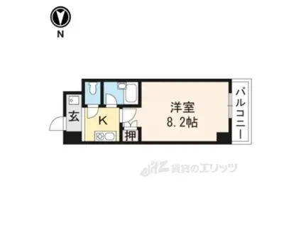 メゾン・ド・エクレール(1K/6階)の間取り写真