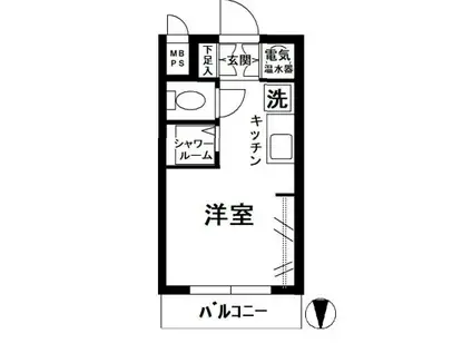 朝日八丁堀マンション(ワンルーム/5階)の間取り写真