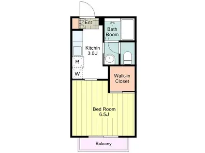 エミネンスII(1K/1階)の間取り写真