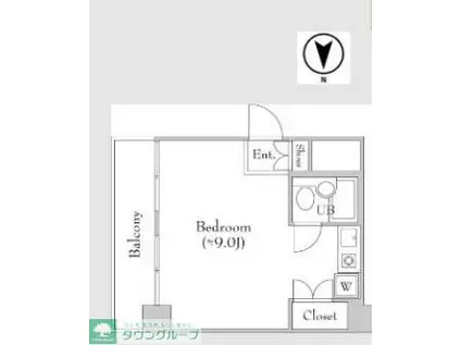 豊和ビル(ワンルーム/6階)の間取り写真