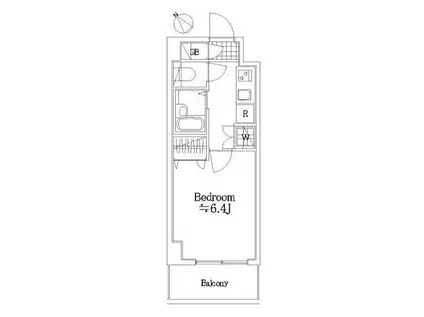 フォルトゥナ目白(1K/3階)の間取り写真