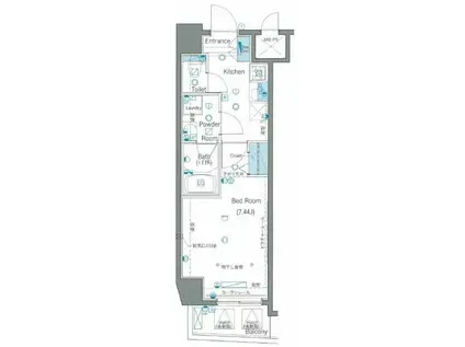 ヴォーガコルテ田端壱番館(1K/3階)の間取り写真