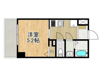 MODERN PALAZZO諫早駅前(1K/9階)の間取り写真