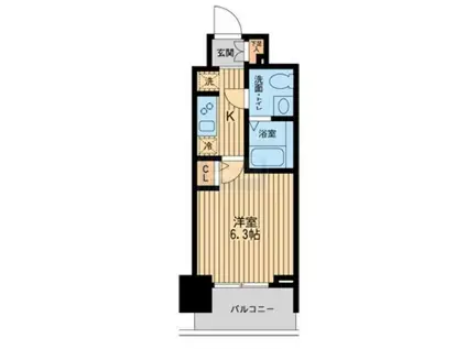 KDXレジデンス板橋本町(1K/2階)の間取り写真