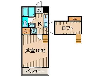 サンクチュアリ(1K/1階)の間取り写真