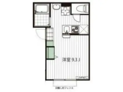 FLAPひばりが丘(ワンルーム/3階)の間取り写真