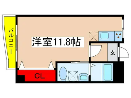才沢第1ビル(ワンルーム/3階)の間取り写真