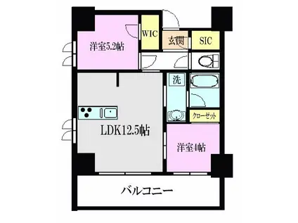 CAROTA(2LDK/4階)の間取り写真