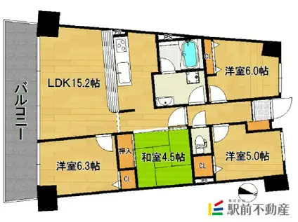 アイランドシティ・インフィニガーデン サ(4LDK/11階)の間取り写真