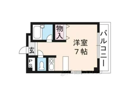 サンフェスタ東福寺C棟(ワンルーム/2階)の間取り写真