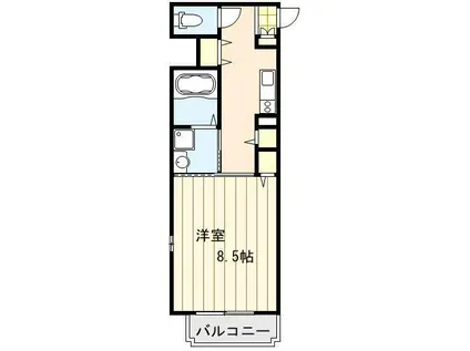 トレステーラシャングリラ(1K/5階)の間取り写真