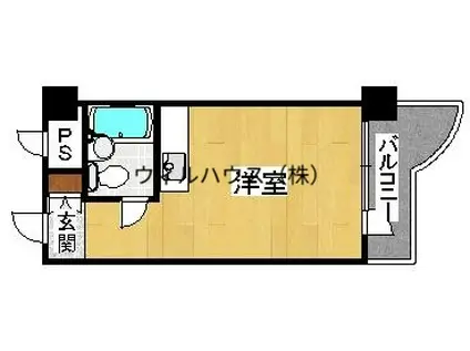 ふぁみーゆ安井(ワンルーム/7階)の間取り写真