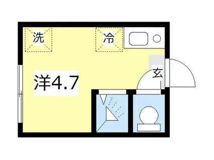 TM渡田向町II(ワンルーム/1階)の間取り写真