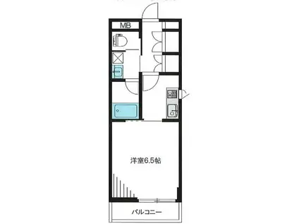 パヴェブランカ(1K/2階)の間取り写真
