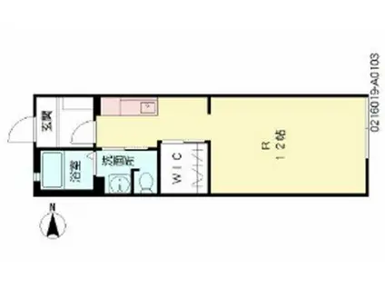 メゾンパリス坂之上 (ワンルーム/1階)の間取り写真