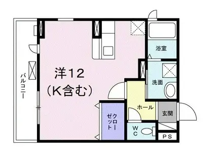 ダイナ モア(ワンルーム/2階)の間取り写真