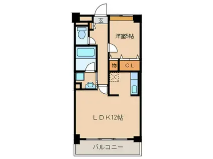 ルーセントピュアII(1LDK/4階)の間取り写真
