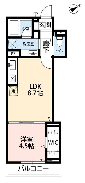 SONORE(1LDK/3階)の間取り写真
