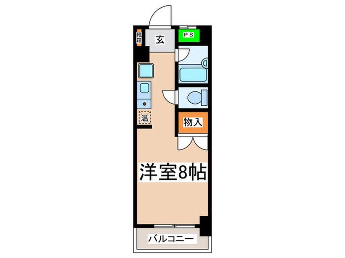 ヴェルアージュ座間(ワンルーム/2階)の間取り写真