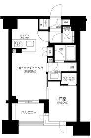 シティハウス四谷津の守坂(1LDK/9階)の間取り写真