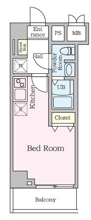 S-RESIDENCE妙典BROAD(ワンルーム/1階)の間取り写真