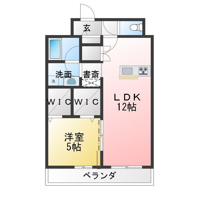 クアルトシンワ(1LDK/2階)の間取り写真